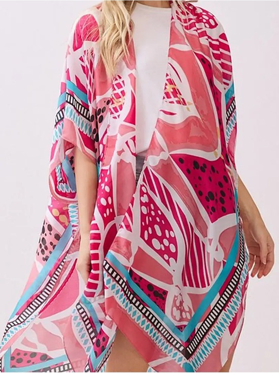 Other - 0303. 🩷Women’s Pink Patterned Kimono
